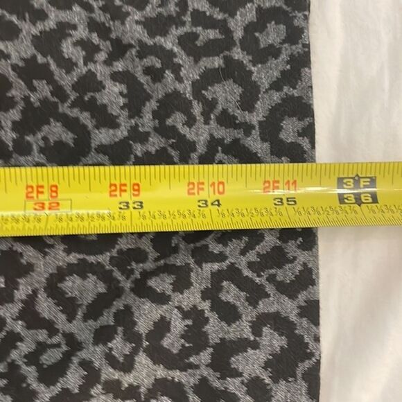 Loft Black Grey Animal Print Dress Womens Maternity Size 4 NEW Career - Picture 7 of 11